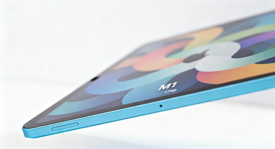iPad Air 5 com chip M1 em destaque.