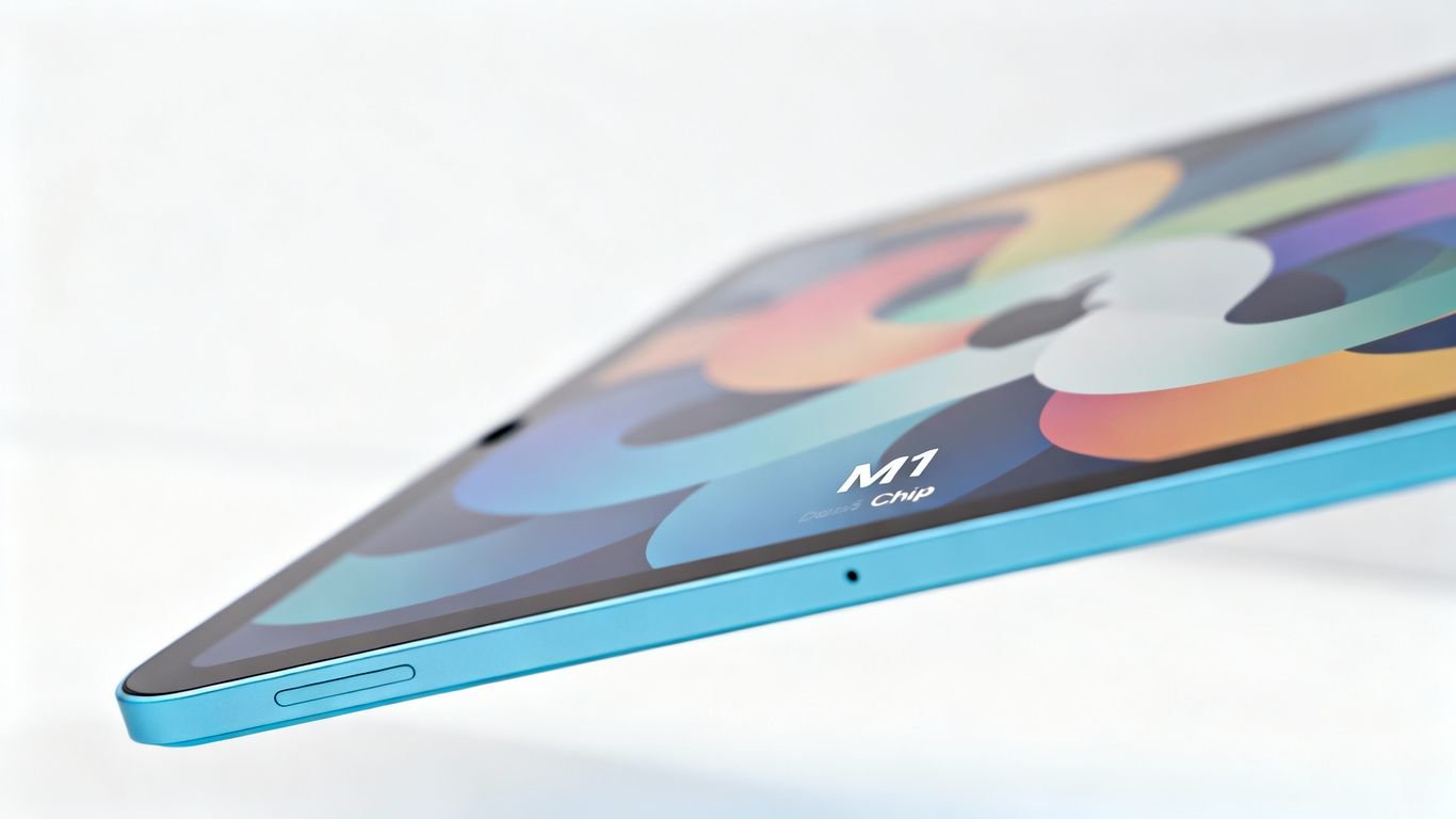 iPad Air 5 com chip M1 em destaque.