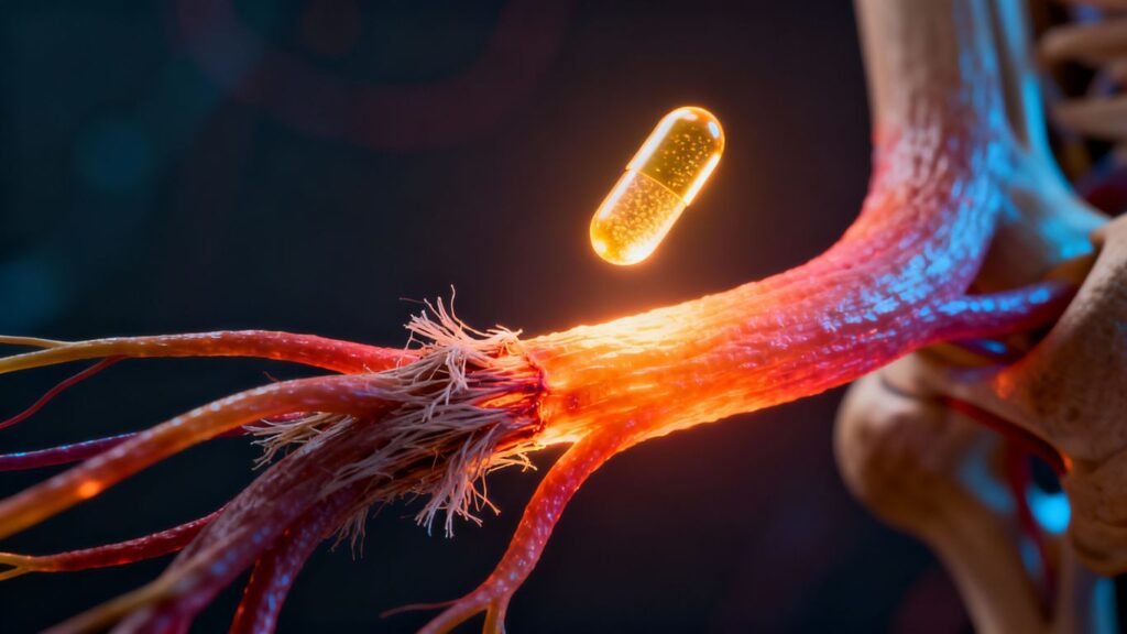 Nervo ciático danificado e vitamina curativa.